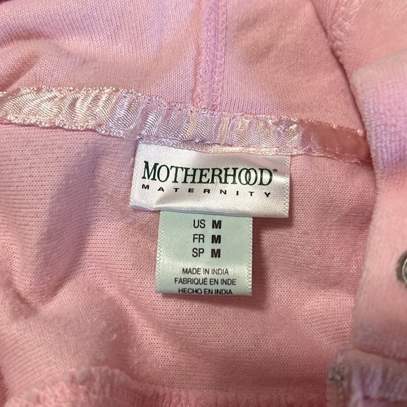 MOtherhood maternity pink velour zip up jacket - Picture 6 of 6